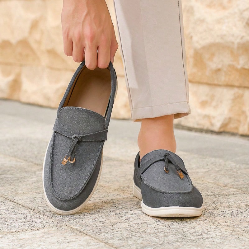 Mocassin gris foncé pour homme
