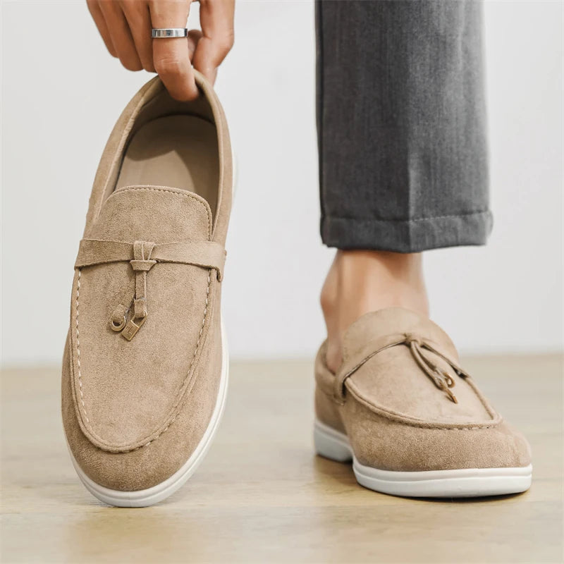 Mocassin khaki pour homme