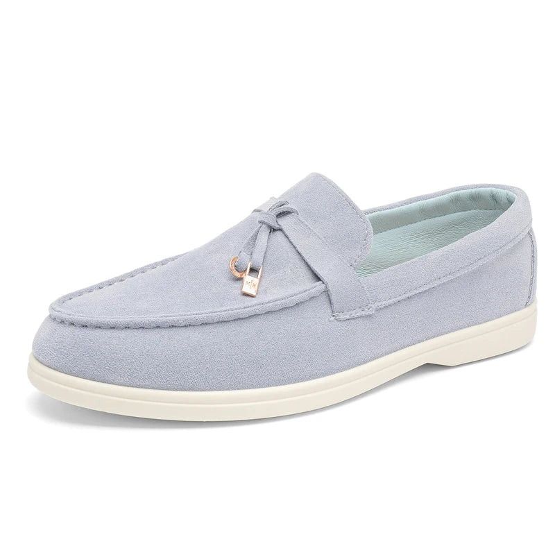 Mocassin bleu ciel pour homme