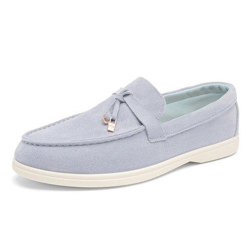 Mocassin bleu ciel pour homme