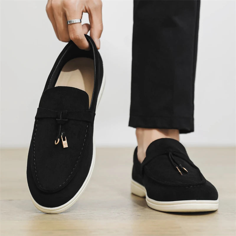 Mocassin noir pour homme
